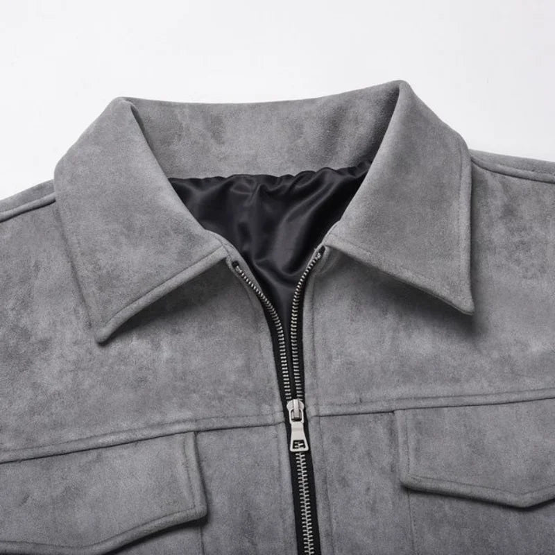Lervaine® | Semsket oversized jakke