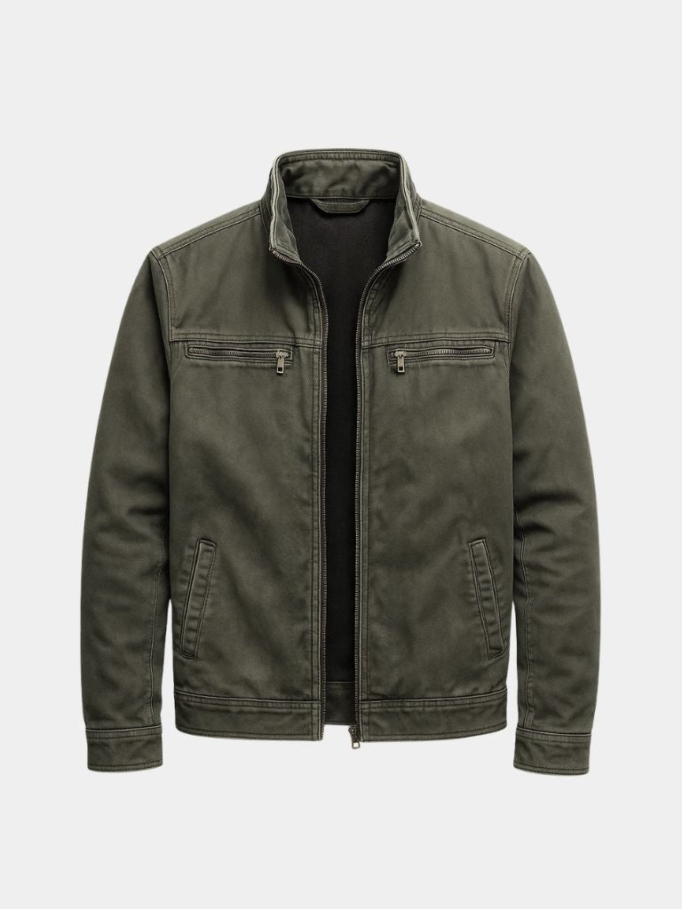 Lervaine® | Valmont Vintage olivengrønn feltjakke