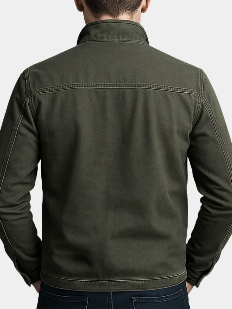 Lervaine® | Valmont Vintage olivengrønn feltjakke