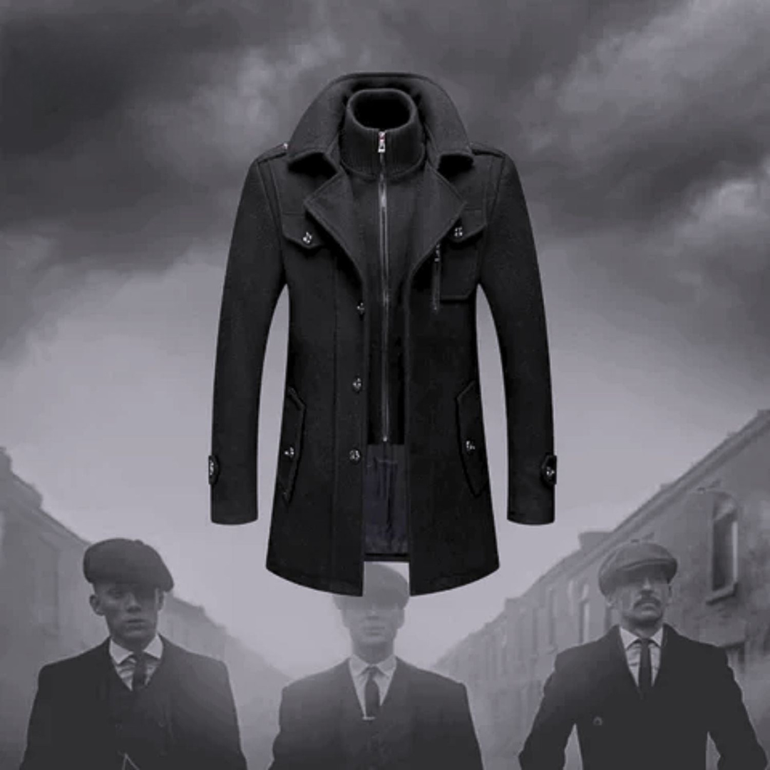 Lervaine® | Stilig Peaky Blinders-vinterfrakk