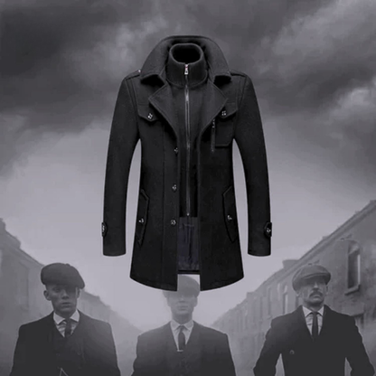 Lervaine® | Stilig Peaky Blinders-vinterfrakk