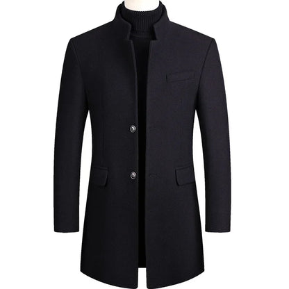 Lervaine® | Kasjmir-ull herre-trenchcoat