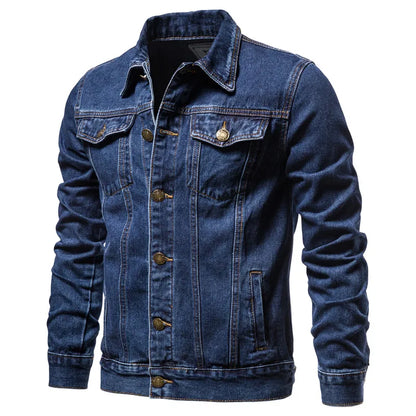 Lervaine® | Denim motorsykkeljakke
