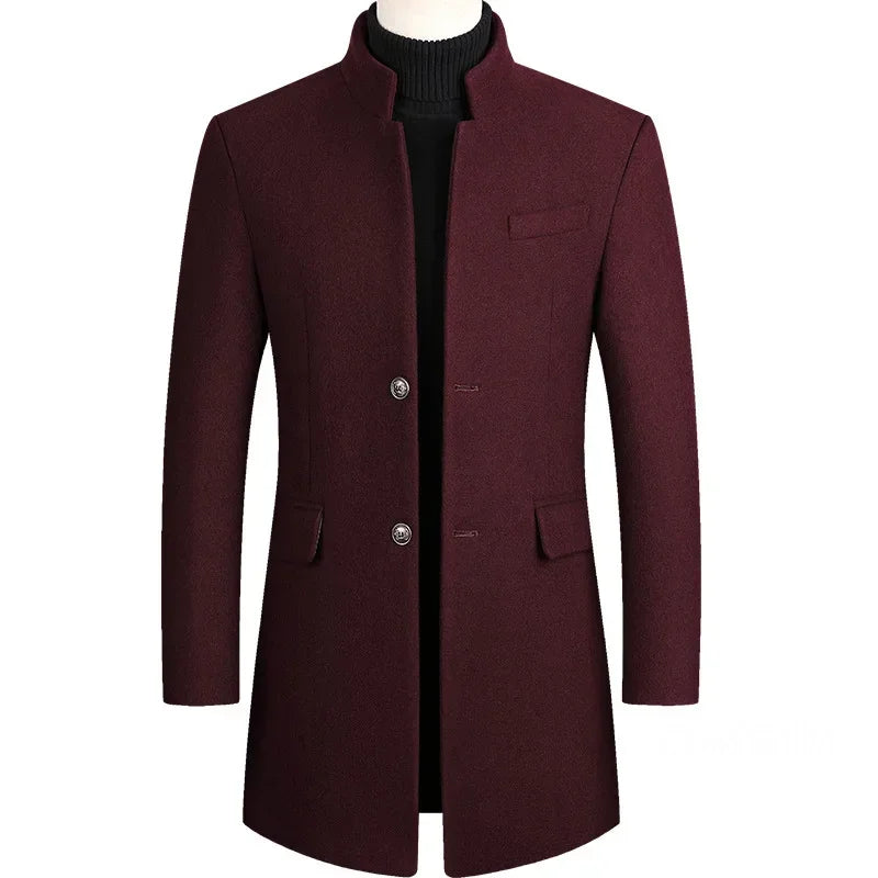 Lervaine® | Kasjmir-ull herre-trenchcoat