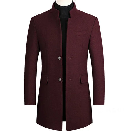 Lervaine® | Kasjmir-ull herre-trenchcoat
