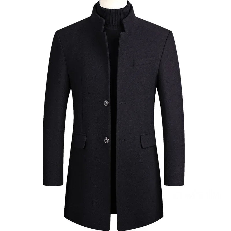 Lervaine® | Kasjmir-ull herre-trenchcoat
