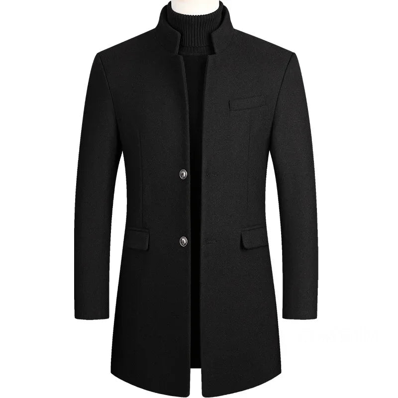 Lervaine® | Kasjmir-ull herre-trenchcoat