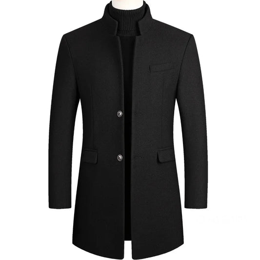 Lervaine® | Kasjmir-ull herre-trenchcoat