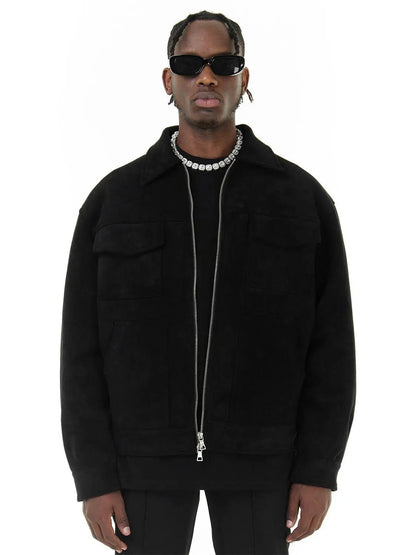 Lervaine® | Semsket oversized jakke