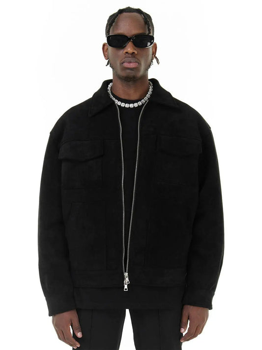 Lervaine® | Semsket oversized jakke