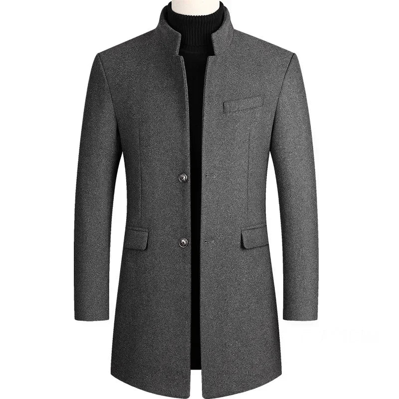Lervaine® | Kasjmir-ull herre-trenchcoat
