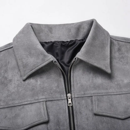 Lervaine® | Semsket oversized jakke