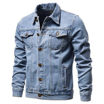 Lervaine® | Denim motorsykkeljakke