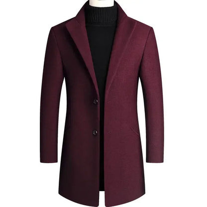 Lervaine® | Kasjmir-ull herre-trenchcoat