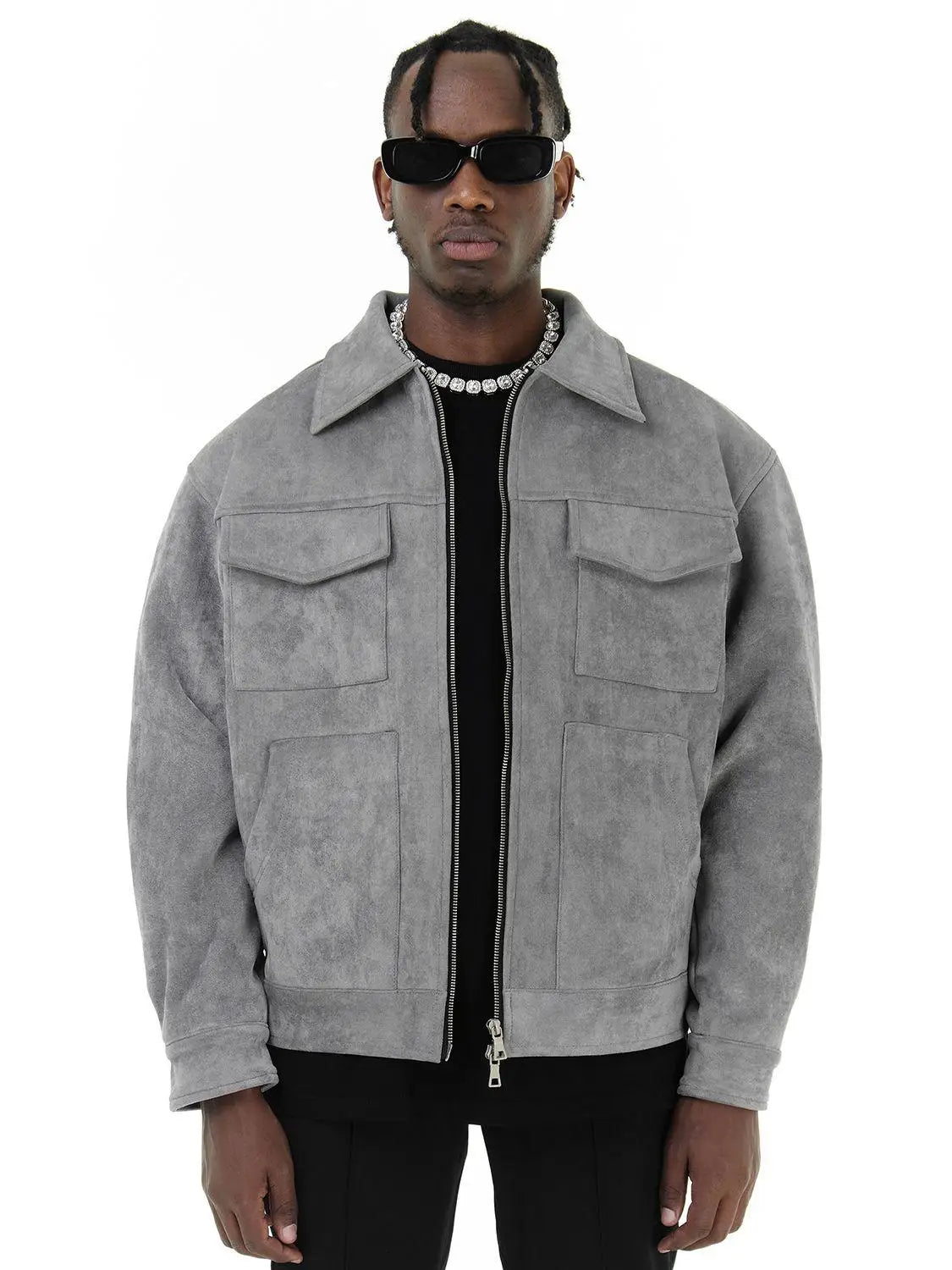 Lervaine® | Semsket oversized jakke