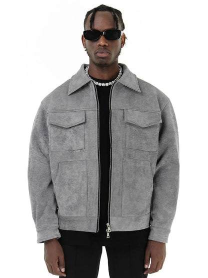 Lervaine® | Semsket oversized jakke