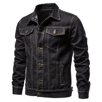 Lervaine® | Denim motorsykkeljakke