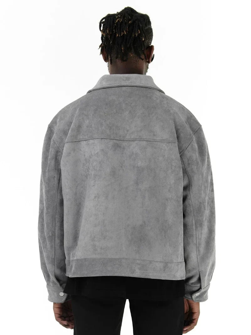 Lervaine® | Semsket oversized jakke