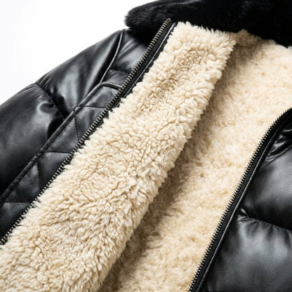 Lervaine® | Varm vattert jakke med vintage-preg