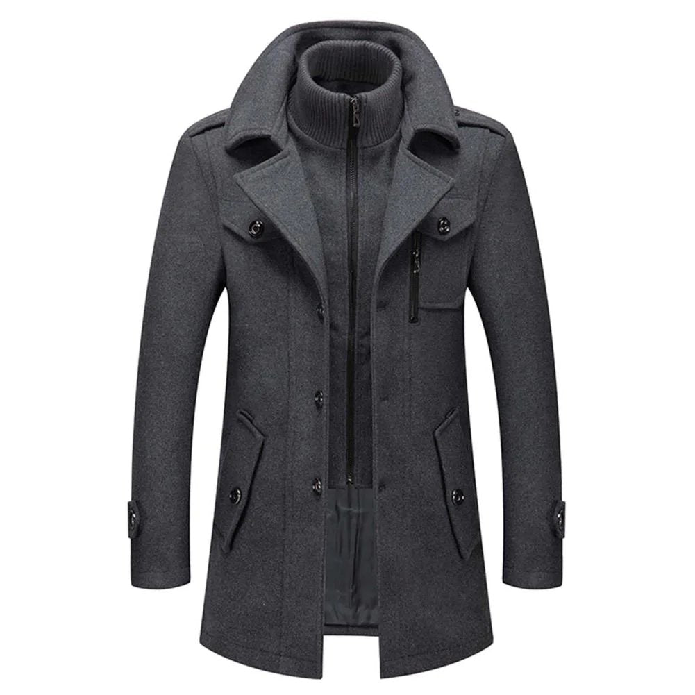 Lervaine® | Stilig Peaky Blinders-vinterfrakk